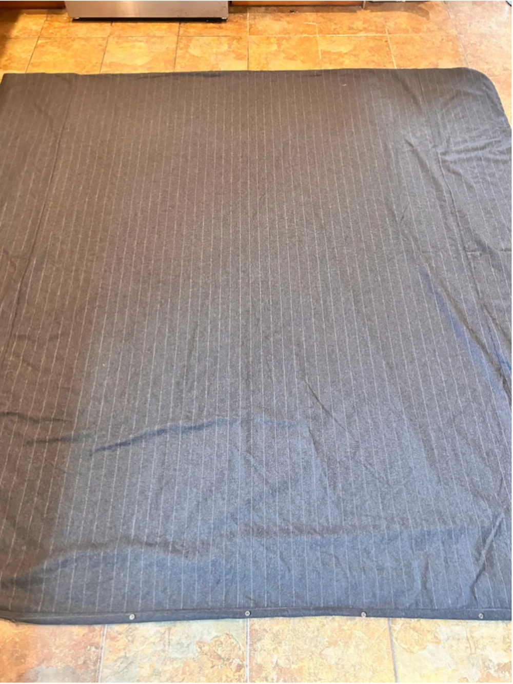 Pottery Barn Full/Queen Velvet Duvet Cover Beige Gray Medallion Boho Romantic